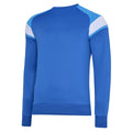Royal Blue-Ibiza Blue-Brilliant White - Back - Umbro Childrens-Kids Fleece Sweatshirt