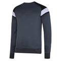 Carbon-Black-Brilliant White - Back - Umbro Childrens-Kids Fleece Sweatshirt