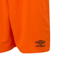 Shocking Orange - Side - Umbro Mens Club II Shorts