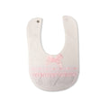 Pink - Front - My Little Chick Baby Lace Bib