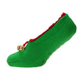 Green - Side - Brave Soul Womens-Ladies Christmas Slipper Socks (1 Pair)