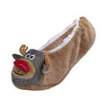 Reindeer - Side - Foxbury Womens-Ladies Rudolph Slipper Socks
