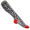 Blue-Grey-White - Lifestyle - Simply Essentials Womens-Ladies Animal Print Boot Socks (3 Pairs)