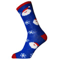 Blue - Front - RJM Mens Christmas Socks
