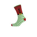 Elf-Santa-Elf - Back - RJM Mens Christmas Cotton Socks (Pack Of 3)