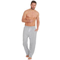Mid Grey Marl - Side - Momentii Mens Jersey Lounge Pants