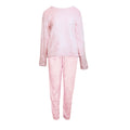 Pink - Front - Slumber Party Womens-Ladies Fluffy Pyjama Set