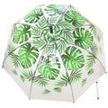Clear-Green - Back - X-Brella Unisex Adults 23in Transparent Palm Stick Umbrella