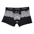 Black - Back - FLOSO Mens Retro Games Boxer Shorts (5 Pairs)
