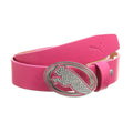 Pink - Front - Puma Womens-Ladies Regent Fitted Leather Belt