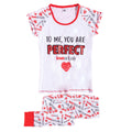 Red-White - Front - Love Actually Womens-Ladies Perfect Pyjamas