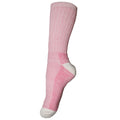 Pink - Front - Womens-Ladies Wool Rich Hiker Socks