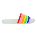 White - Front - Childrens Girls Rainbow Sliders
