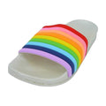 White - Pack Shot - Childrens Girls Rainbow Sliders