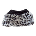 Grey Leopard - Front - Womens-Ladies Faux Fur Boot Toppers (1 Pair)