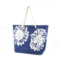 Front - Womens/Ladies Floral Print Woven Summer Handbag
