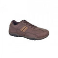 Front - Route 21 Mens Waxy PU Trainers