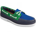 Front - Sperry Mens Authentic Original Plushwave Leather Boat Shoes