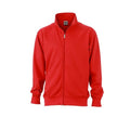 Front - James and Nicholson Unisex Workwear Sweat Jacket