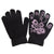Front - Girls Fun Winter Magic Gloves With Rubber Print