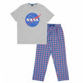 Front - NASA Unisex Adult Logo Pyjama Set