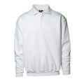 Front - ID Mens Classic Loose Fitting Polo Neck Sweatshirt/Jumper