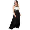 Front - Krisp Womens/Ladies Contrast Diamante Evening Maxi Dress