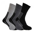 Front - Thermal Insulated Warm Active Boot Socks (3 Pairs)