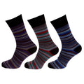 Front - Mens Premium Patterned Bamboo Socks (3 Pairs)