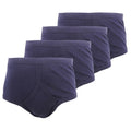 Front - FLOSO Mens 100% Cotton Interlock Y-Front Underwear (Pack Of 4)