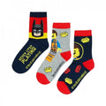 Front - Lego Movie 2 Childrens/Kids Assorted Socks (Pack Of 3)