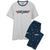 Front - Top Gun Mens Logo Long Pyjama Set