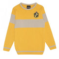 Front - Harry Potter Girls Quidditch Hufflepuff Knitted Jumper