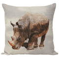 Front - Riva Home Animal Rhino Cushion Cover