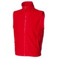 Front - Henbury Mens Sleeveless Microfleece Anti Pill Lightweight Showerproof Shell Jacket / Bodywarmer