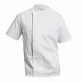 Front - Premier Unisex Culinary Pull-on - Chefs Short Sleeve Tunic (Pack of 2)