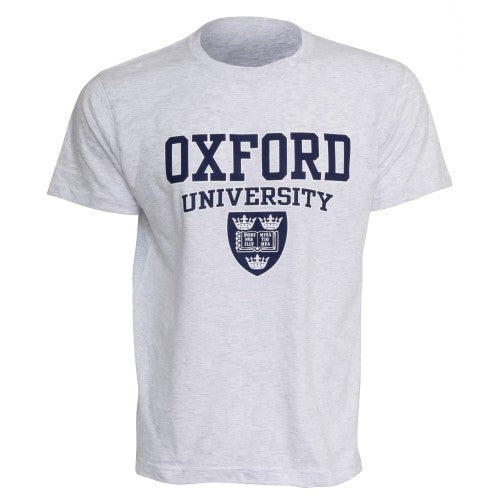 Front - Mens Oxford University Print Short Sleeve Casual T-Shirt/Top