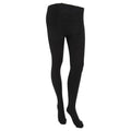 Front - FLOSO Womens/Ladies Plain Thermal Tights With Brushed Inner (0.5 Tog)