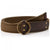 Front - Hackett Mens London Washed Leather Canvas Belt