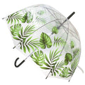 Front - X-Brella Unisex Adults 23in Transparent Tropical Leaf Stick Umbrella