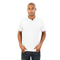 White - Side - Absolulte Apparel Mens HydroFX Polyester Polo