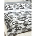 Grey - Back - Bedding & Beyond Camouflage Duvet Cover Set