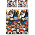 White-Brown-Red - Front - Harry Potter Charm Characters Duvet Cover Set