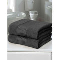 Grey - Front - Rapport Windsor Towel (Pack of 2)