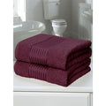 Plum - Front - Rapport Windsor Towel (Pack of 2)