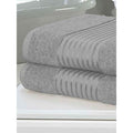 Silver - Front - Rapport Windsor Towel (Pack of 2)