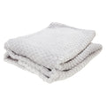 Grey - Front - Baby Boys-Girls Supersoft Waffle Textured Blanket