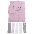 Pink - Front - Snuggle Baby Cat Bath Set