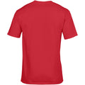 Red - Side - Gildan Mens Premium Cotton Ring Spun Short Sleeve T-Shirt