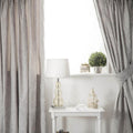 Grey - Front - Belledorm Bromley Lined Curtains